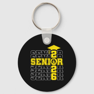 Senior Cl Of 2026 Graduation 2026 Yellow Wrestling Key Ring