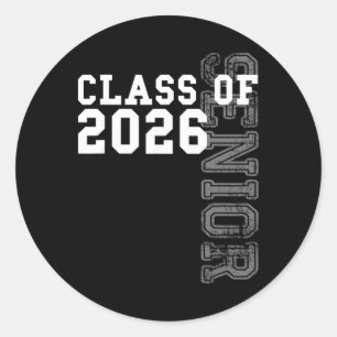 Senior Cl Of 2026 - Graduation Year High School An Classic Round Sticker