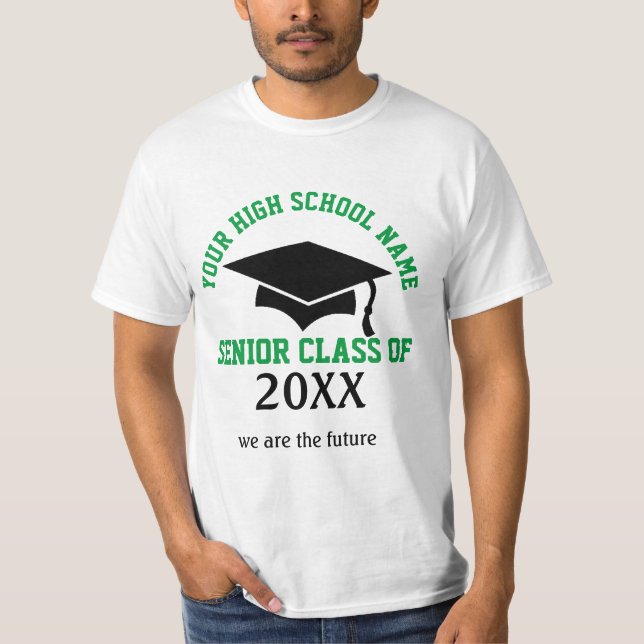 Senior Class 20XX Men's Basic T-Shirt (Front)