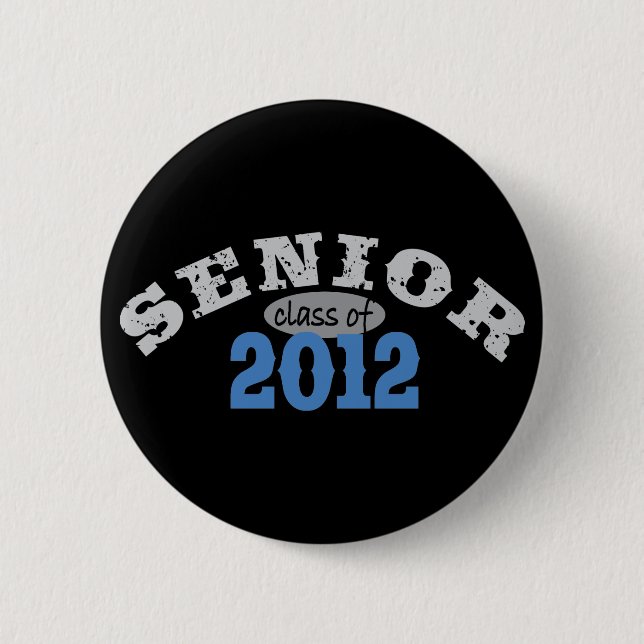 Senior Class of 2012 6 Cm Round Badge (Front)