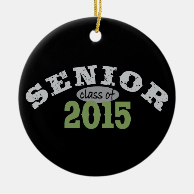 Senior Class of 2015 Ceramic Tree Decoration (Front)