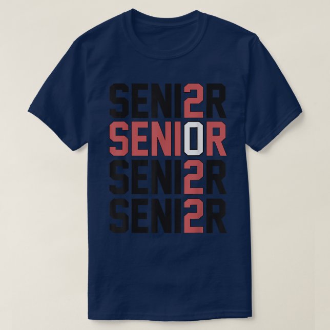 Senior Class of 2022 Grad 22  T-Shirt (Design Front)