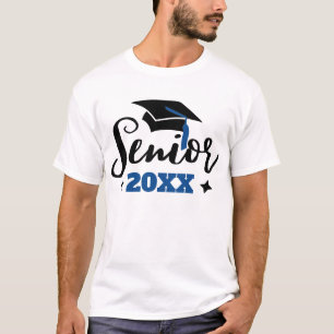 Senior class of 2022 graduation year black blue T-Shirt