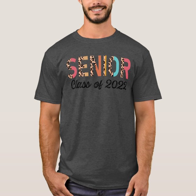 Senior Class Of 2022 Leopard Seniors T-Shirt (Front)