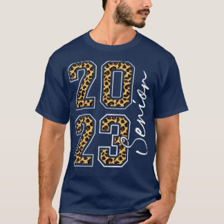 Senior class of 2023 graduate leopard graduation T-Shirt