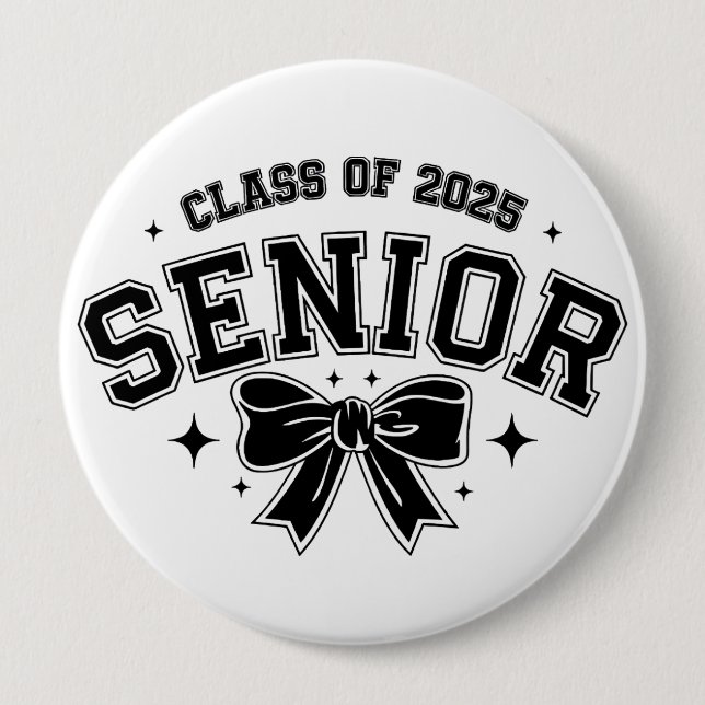 Senior Class of 2025 10 Cm Round Badge (Front)