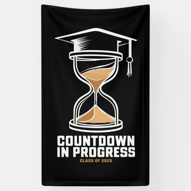 Senior Class Of 2025 Countdown to Graduation Gift Banner (Vertical)