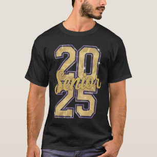Senior Class Of 2025 Gold Graduation Graduate T-Shirt