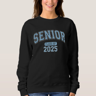 Senior Class of 2025 Graduation Arched Pale Blue L Sweatshirt