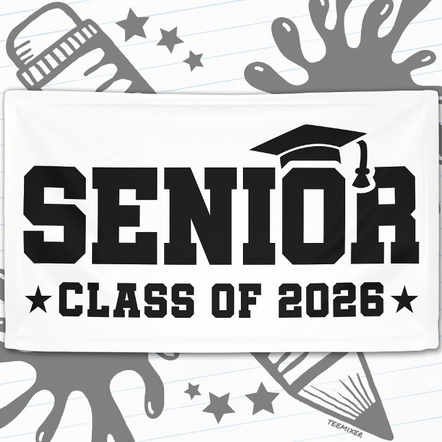 Senior Class of 2026 Bold Graduation Typography Banner (Creator Uploaded)