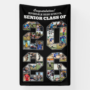 Senior Class of 2026 Congratulations Photo Collage Banner