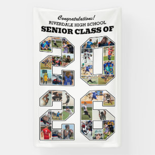 Senior Class of 2026 Congratulations Photo Collage Banner