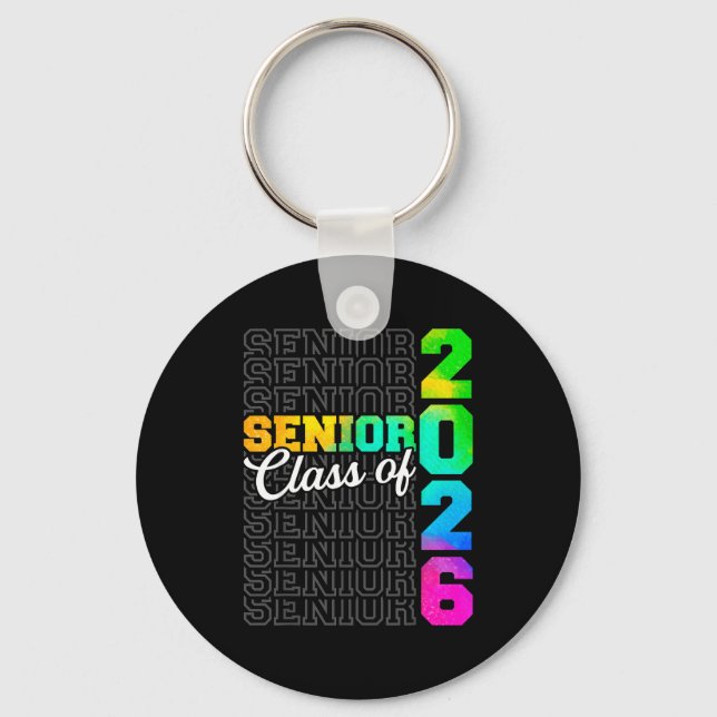 Senior class of 2026 graduate high school key ring (Front)