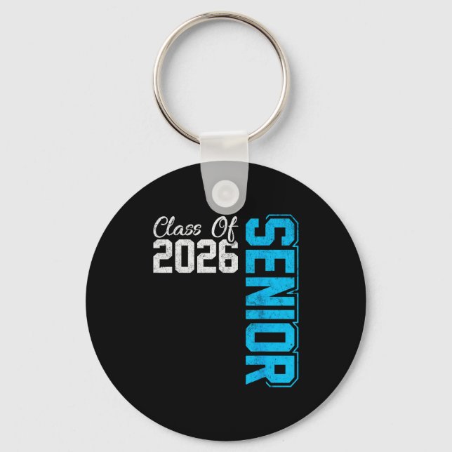 Senior class of 2026 graduate high school key ring (Front)