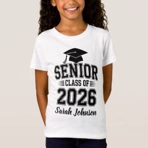 Senior Class Of 2026 Graduation Custom Name T-Shirt