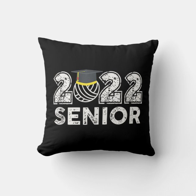 Senior Class Of  Volleyball Seniors  Cushion (Front)