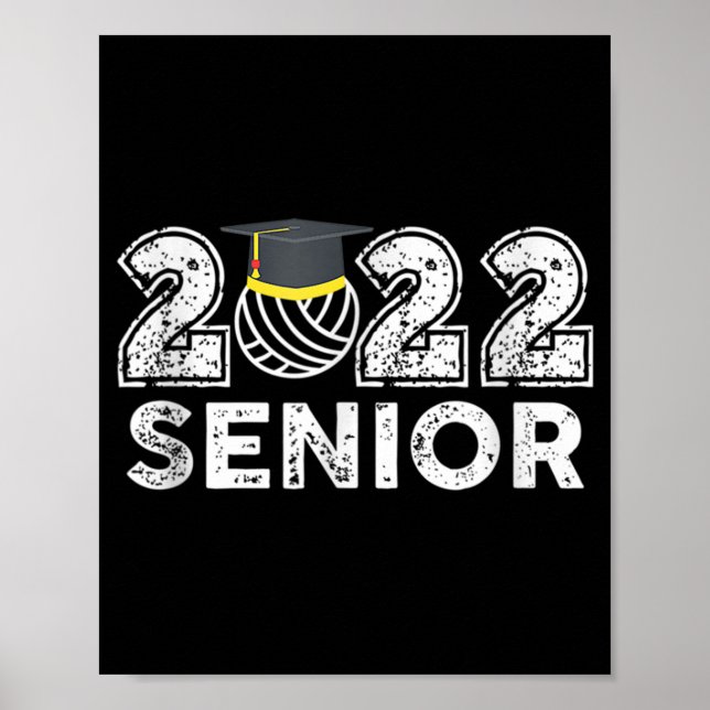 Senior Class Of  Volleyball Seniors  Poster (Front)