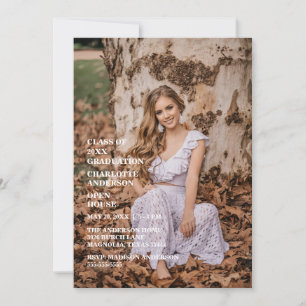 Senior Congratulations Graduate Photo Invitation