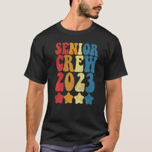 Senior Crew 2023 Graduation Reunion Retro Vintage  T-Shirt