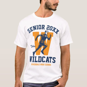 Senior Cross Country Marathon Running Sports Team T-Shirt