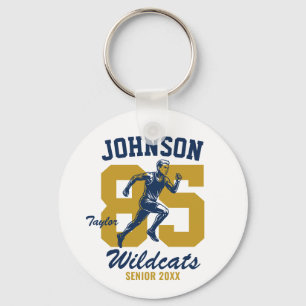 Senior Cross Country School Sports Running Team Key Ring