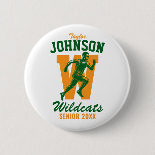 Senior Cross Country School Sports Track and Field 6 Cm Round Badge