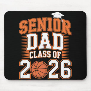 Senior Dad Cl Of 2026 Graduate Basketball Graduati Mouse Pad