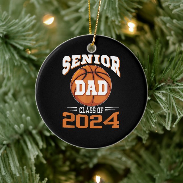 Senior Dad Class of 2024 Ceramic Tree Decoration (Tree)