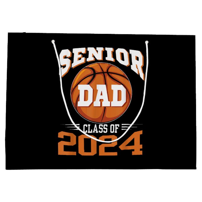 Senior Dad Class of 2024 Large Gift Bag (Back)