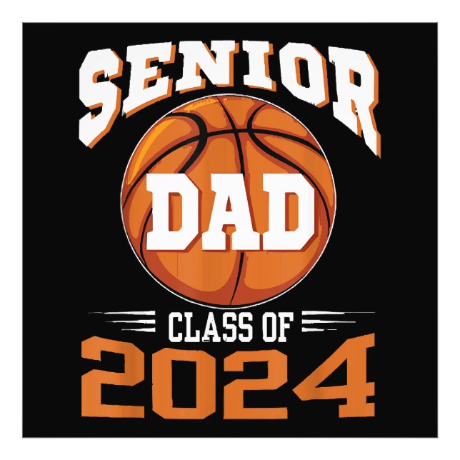 Senior Dad Class of 2024 Photo Print (Front)
