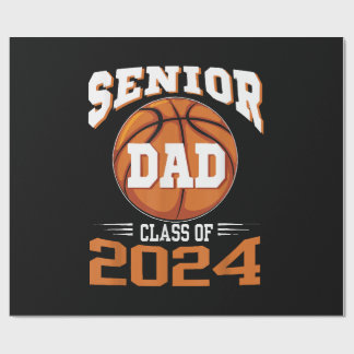 Senior Dad Class of 2024 Wrapping Paper