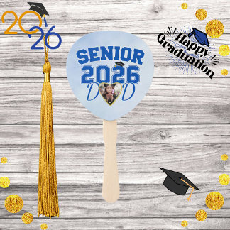 Senior Dad Class of 2026  Personalized Photo  Hand Fan