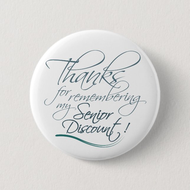 Senior Discount Button (Front)