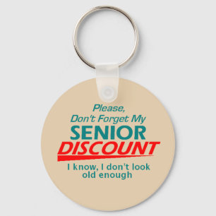 Senior Discount Keychain