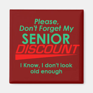 SENIOR DISCOUNT Magnet