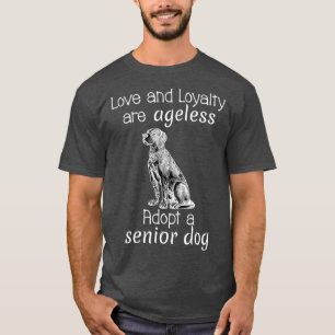 Senior Dog Adoption Tshirt for Rescue Advocates