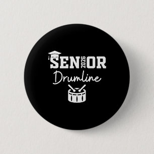 Senior Drumline Cl Of 2026 Marching Band Graduatio 6 Cm Round Badge