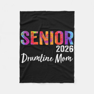 Senior Drumline Mum 2026 Marching Band Graduation Fleece Blanket