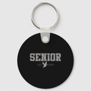 Senior Duck Est 2026 Duck Camo Bow Senior 2026 Gra Key Ring