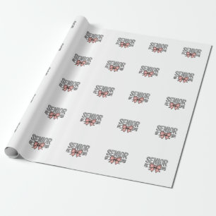Senior Est 2025 Bow Coquette Graduation Wrapping Paper