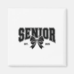 Senior Est 2025 Graduation Student Vintage  Magnet