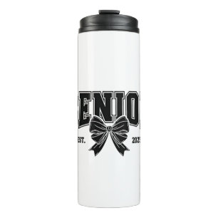 Senior Est 2025 Graduation Student Vintage  Thermal Tumbler