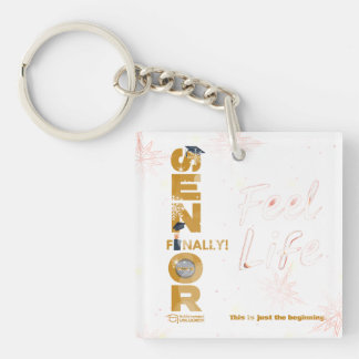 Senior Finally Graduation Achievement Unlocked Key Ring
