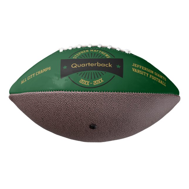 Senior Football Award Memento Black Badge (Rotated 270)