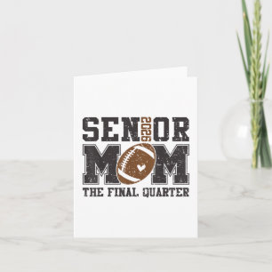 Senior Football Mum Football Mama Game Day Cl Of 2 Card