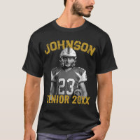 Senior Football Player Custom Photo Vintage