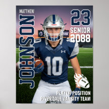 Senior Football Team Custom Photo Gift Sports