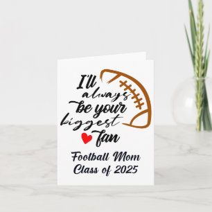 Senior Footll Mum Cl Of 2025 Graduation Graduate Card