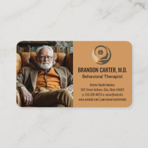 Senior Gentleman Therapist Business Card