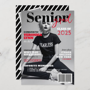 Senior Grad Modern Magazine Cover Announcement